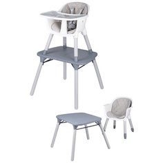 Стульчик для кормления детский Farfello Like (Серый шёлк / Grey Silk)
