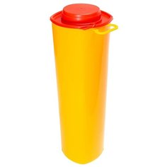 Контейнер Самарский Завод Полимерных Изделий с иглосъемником (класс Б) квадратный 29 см, 1.5 л желтый