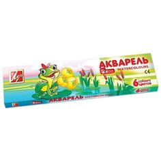 Луч Краски акварельные Zoo с кистью (22С 1415-08), 6 цв.