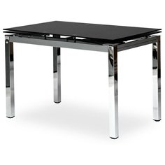 Стол кухонный TetChair Campana 346, раскладной, ДхШ: 110 х 74 см, длина в разложенном виде: 170 см, хром/черный