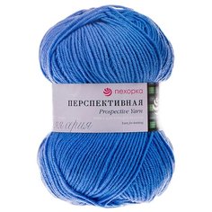 Пряжа Пехорка Перспективная, 50 % мериносовая шерсть, 50 % акрил, 100 г, 270 м, 5 шт., 15 темно-голубой