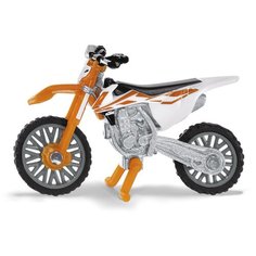 Мотоцикл Siku KTM SX-F 450 кроссовый 1391 1:87, 5.6 см, оранжевый/белый