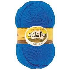 Пряжа Adelia "JESSICA" 67% шерсть, 33% полиэстер №09 яр.голубой - 5 мотков по 100 г