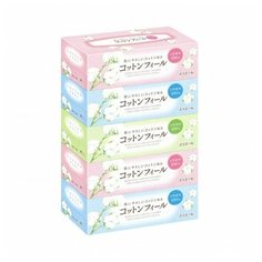 Салфетки Elleair Cotton Feel, 160 шт., 5 пачек