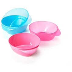 Комплект посуды Tommee Tippee Explora с волшебным дном (44671441), розовый/голубой