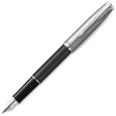 PARKER Ручка перьевая Sonnet F546, F, 0.8 мм, 2146864, черный цвет чернил