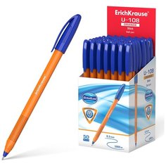 Ручка шариковая ErichKrause® U-108 Orange Stick 1.0, Ultra Glide Technology, цвет чернил синий (в коробке по 50 шт