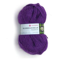 Пряжа Пехорка Великолепная, 30 % ангора, 70 % акрил, 100 г, 300 м, 10 шт., 078 фиолетовый