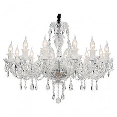 Подвесная люстра Favourite, 12х40W, хром, размеры (мм)-810х1620, плафон - неокрашенный