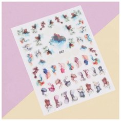 Наклейки для ногтей 862 Неоклассика подложка QF 5217386 Queen Fair