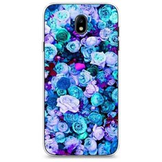 Силиконовый чехол "Цветочный ковер" на Samsung Galaxy J7 2017 / Самсунг Галакси Джей 7 2017 Case Place