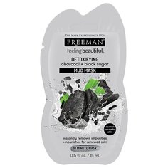 Грязевая маска с углем и черным сахаром Freeman Charcoal & Black Sugar Detoxifying Mud Mask 15 мл