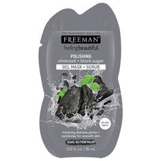 Маска-скраб с углем и черн. сахаром Freeman Charcoal & Black Sugar Polishing Gel Mask & Scrub 15 мл