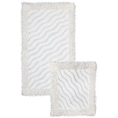 Набор ковриков для ванной комнаты "Волна",белый Arloni