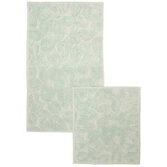 Набор ковр. для ванной комнаты "Листок", мятный Arloni