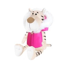 Мягкая Игрушка Maxitoys Luxury, Белая Тигрица в Розовой Жилетке, 24 см MT- MRT022109-24