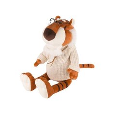 Мягкая Игрушка Maxitoys Luxury, Тигр Степаныч в Вязаном Свитере и Очках, 23 см MT- MRT022119-23