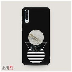 Чехол силиконовый Матовый Samsung Galaxy A50 Пирамида из кругов Case Place