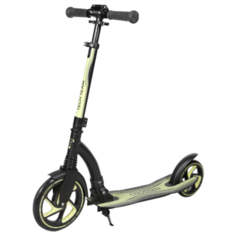 Детский городской самокат TechTeam Crosser 2020, черный/зеленый