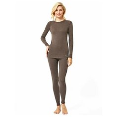 Термобелье женское Cotton Comfort MCLCCL0102ttt/коричневый S Montero