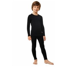 Термобелье для мальчиков Cotton Comfort MCLCCB0102/черный 104-110 Montero