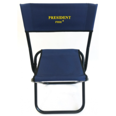 Стул President Fish складной MAX средний сталь синий арт.5502 011