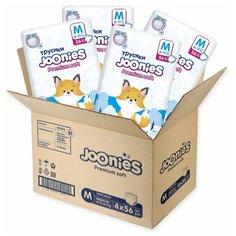 JOONIES Premium Soft Подгузники-трусики, размер M (6-11 кг), 224 шт.
