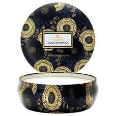 VOLUSPA Ароматическая свеча Moso Bamboo (бамбук мосо) свеча в алюминиевом подсвечнике с 3 фитилями 340г