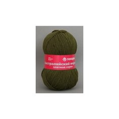 Пряжа Пехорка Австралийский меринос цв.423 болото