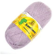 Пряжа Бамбино цв.072 лаванда Камтекс