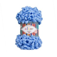 Пряжа Ализе Puffy Fine цв.112 голубой Alize