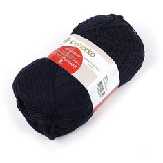 Пряжа Пехорка Всесезонная цв.004 т.синий