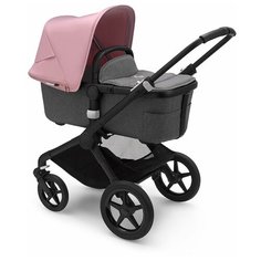 Коляска 2 в 1 Bugaboo Fox2 Black/ Grey melange/ Soft pink