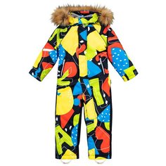 Комбинезон зимний NIKASTYLE 8з1321 желтый/синий 80-48