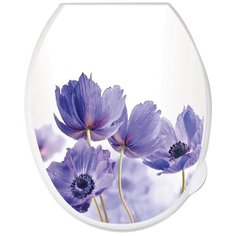 Сиденье для унитаза (синие маки) "виолет" Violet