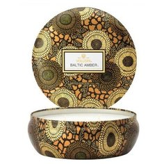 VOLUSPA Ароматическая свеча Baltic Amber (балтийский янтарь) свеча в алюминиевом подсвечнике с 3 фитилями 340г