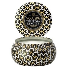 VOLUSPA Ароматическая свеча Tuberosa Di Notte (тубероза и нектар агавы) свеча в алюминиевом подсвечнике с 2 фитилями 312г