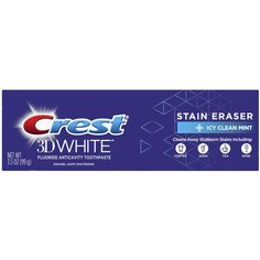 Crest 3D White Stain Eraser Icy Clean Mint - Отбеливающая зубная паста