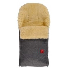 Конверт меховой DUBLAS цвет - anthracite melange, 98 × 45, две молнии, KAISER
