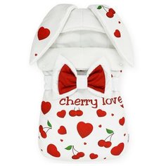 Конверт "Зайка" принт "Cherry Love" Флис Зима , арт. CHM-25410- Z