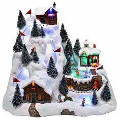 Фигурка Kaemingk Светящаяся музыкальная Альпийская сказка 481214