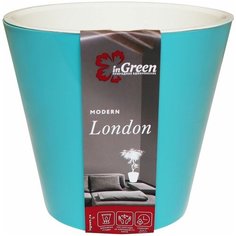 Кашпо InGreen London ING6207, 16л, 33х30.5 см голубой жасмин