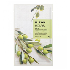MIZON Тканевая маска для лица с экстрактом оливы Joyful Time Essence Mask Olive