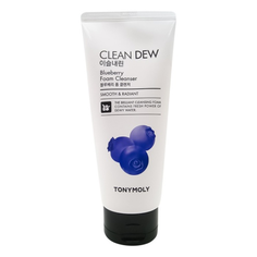 TONYMOLY Очищающая пенка для умывания с экстрактом черники CLEAN DEW Blueberry Foam Cleanser