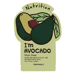 TONYMOLY Питательная тканевая маска для лица с экстрактом авокадо Im AVOCADO Mask Sheet Nutrition