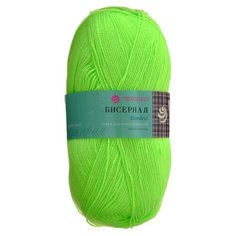 Пряжа Пехорка Бисерная, 100 % акрил, 100 г, 450 м, 5 шт., 296 лайм