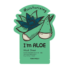 TONYMOLY Тканевая маска для лица с экстрактом алоэ вера увлажняющая Im ALOE Mask Sheet Moisturizing