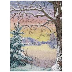 Набор для вышивания крестом Panna арт. PS-1616 Зимняя палитра 30.5х42.5 см