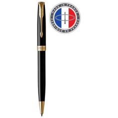 Ручка шариковая Parker Sonnet Core K530 1931497 LaqBlack GT M черные чернила подар.кор.