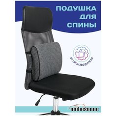 Анатомическая подушка Ambesonne для поясницы и спины с эффектом памяти Memory Foam, 35x37см.